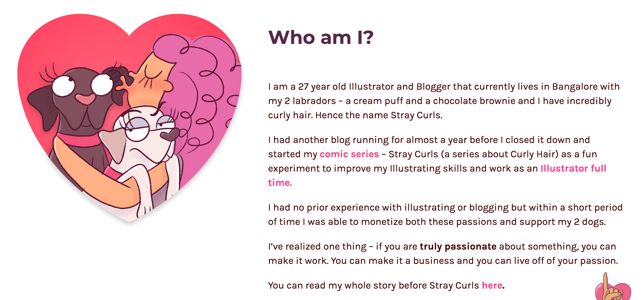 Your About Me Page should have your personality infused in it. 