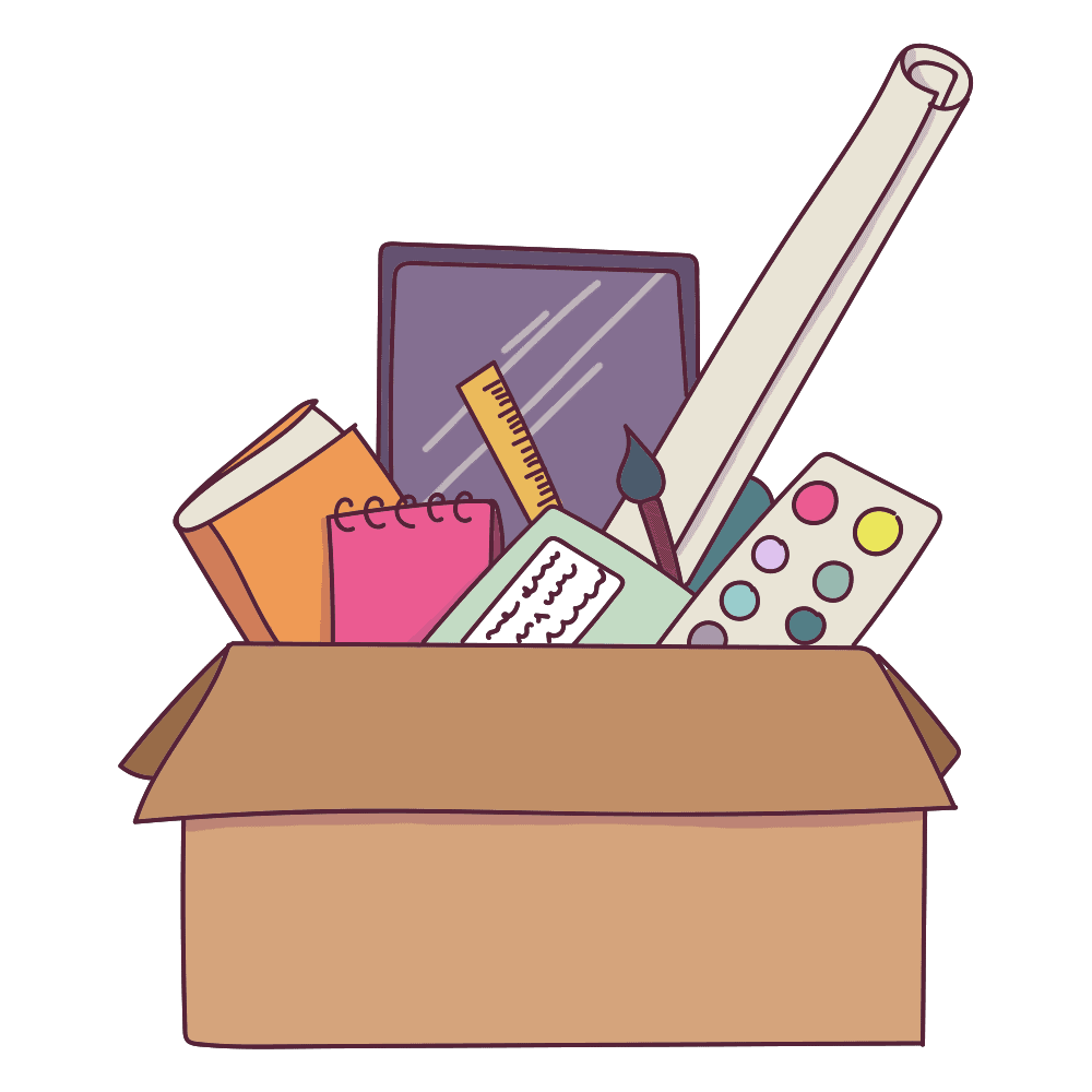 Organize your stuff. It will really help you beat that nasty creative block.