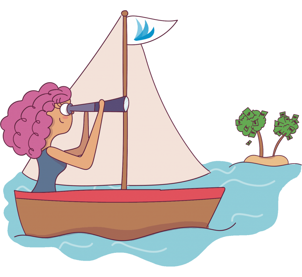Using Tailwind will help increase your blog traffic and inturn increase your blog income. Therefore Tailwind is like a sailboat that helps you get to your island of money!