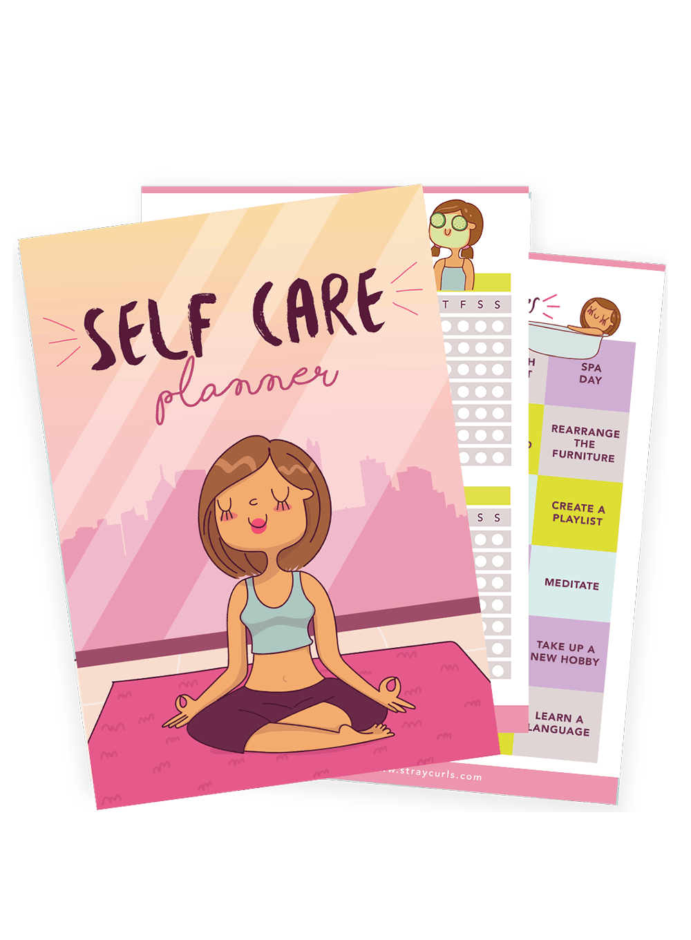 The Ultimate Self Care Planner to help you become a better version of you! Includes a meal tracker, period tracker, and loads of self care tips!