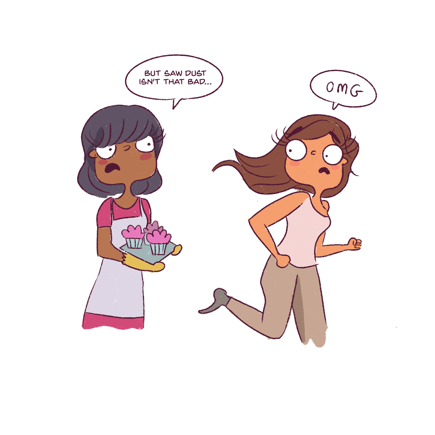 Quality matters. Do not opt for free a free domain or hosting. People can smell your hesitation and fear a mile away. And if you do not believe in your own business, why should they? Baker illustration with cupcake