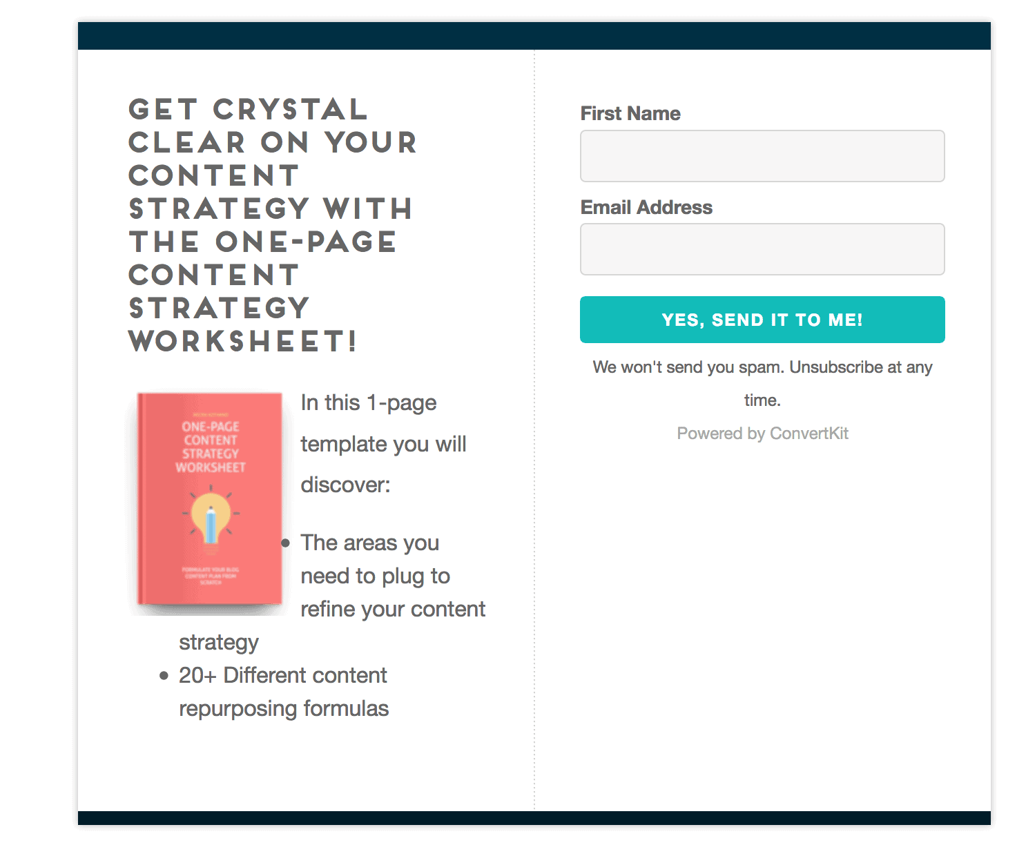 Or, you can insert your opt-in form in your blog posts like how Meera Kothand does!