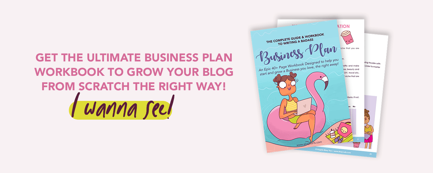 Want a cute Business Plan to help you start and grow a blog from scratch the right way? I got you covered! #blog #business #bloggintips #printable #cuteprintable
