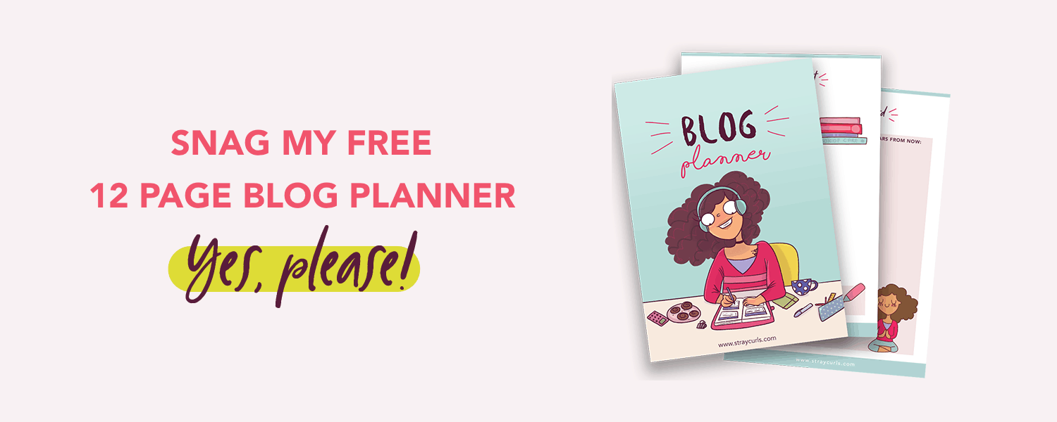 Download my free 12 page printable blog planner that will make blogging more fun! 