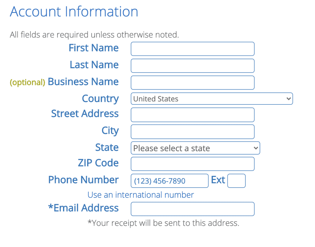 Account Information