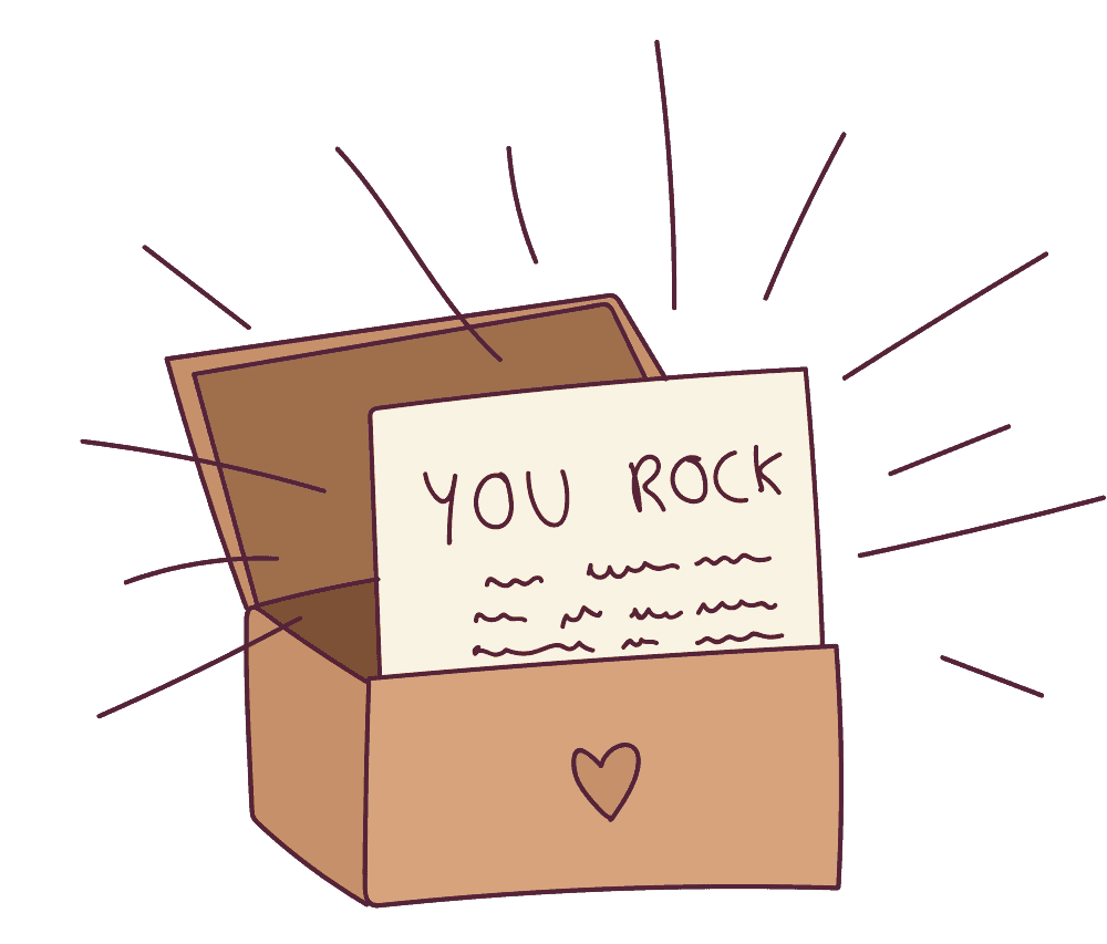 Save all of your comments and praises in a special place. This will serve as a lake of positivity that you can dip in whenever you need a little pick-me-up. 