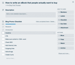 You can use Trello to organize all your tasks and break them down so they're easily manageable.