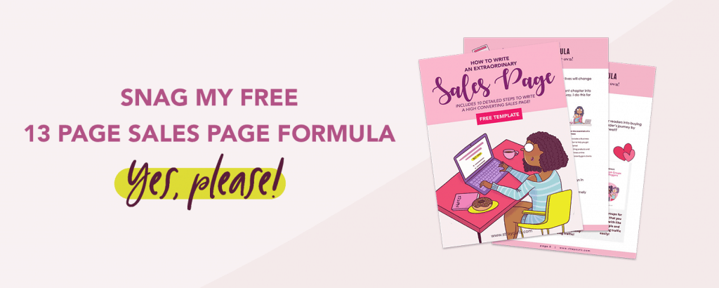 Sales Page Formula Promo Button
