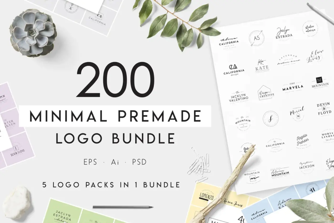 Premade Logos for Lifestyle Blog